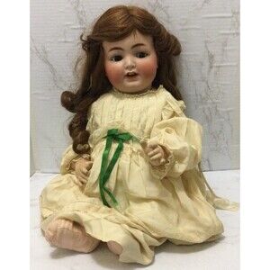 22” K*R Simon Halbig German Bisque Head Composition Body doll 126-56 Flirty Eyes